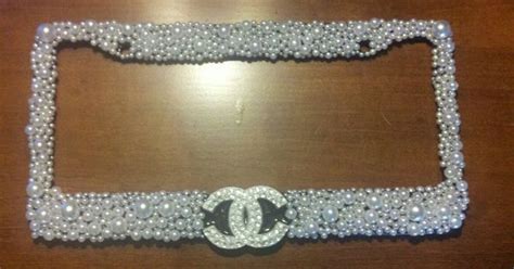 I Heart Chanel License Plate Frames 